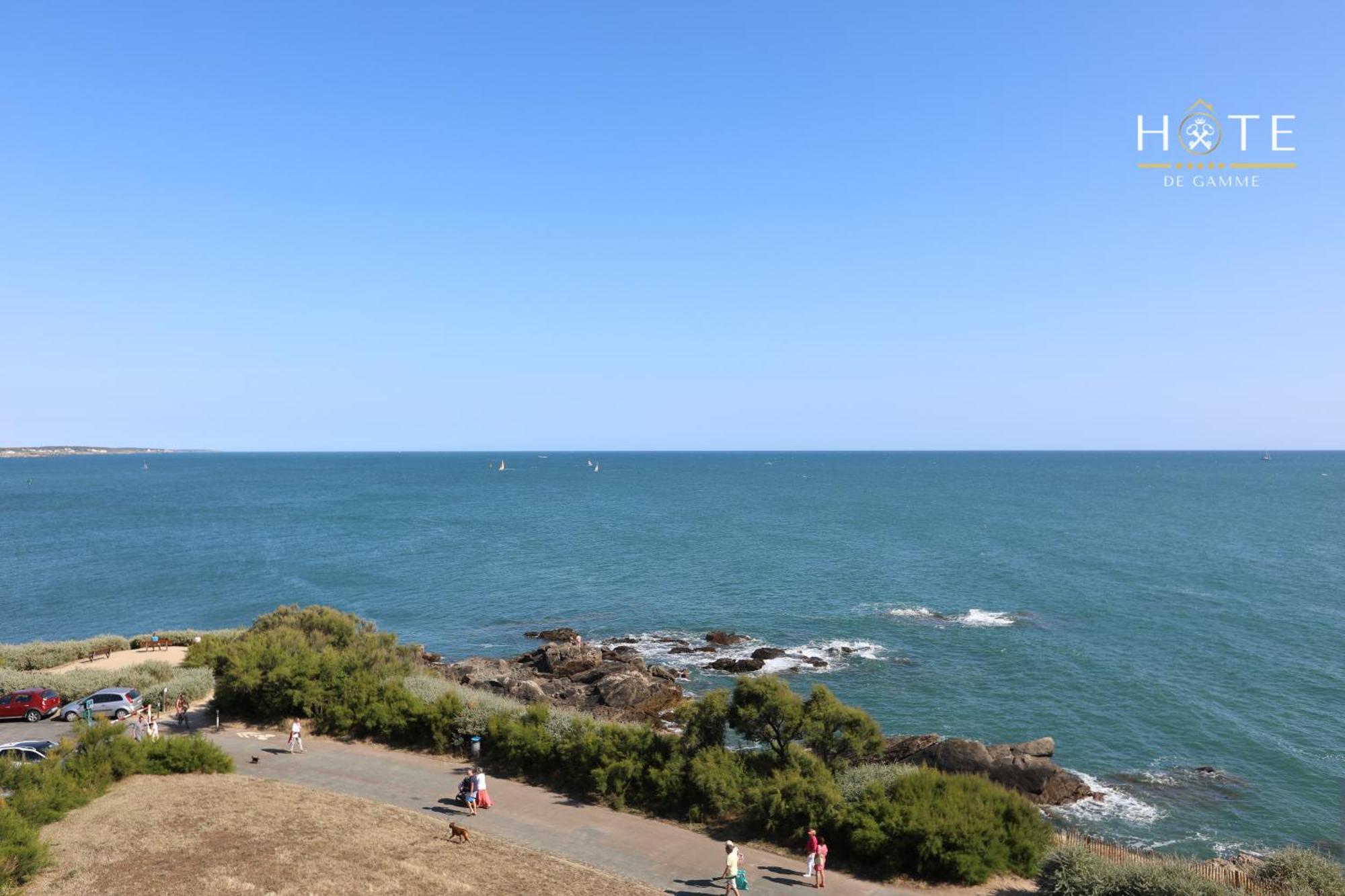 Appartement De Caractere, Superbe Vue Mer 280° La Chaume ภายนอก รูปภาพ